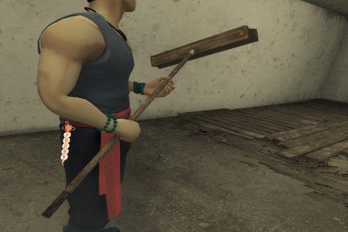Industrial Broom Melee Weapon (Replaces Poolcue)