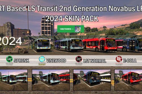 YRT Based LS Transit 2nd Generation Novabus LFS 2024 Skin Pack [ Lore Friendly / 4K / Addon / Replace ] 