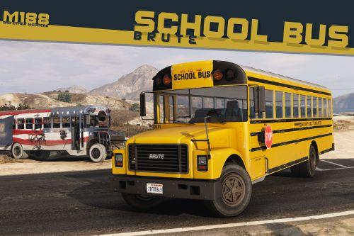 Brute School Bus & Derby Bus [Add-On | Liveries | Template | Sound | Custom Shards]