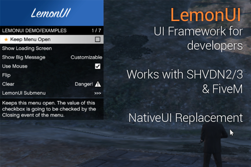 LemonUI: Open Source UI Library