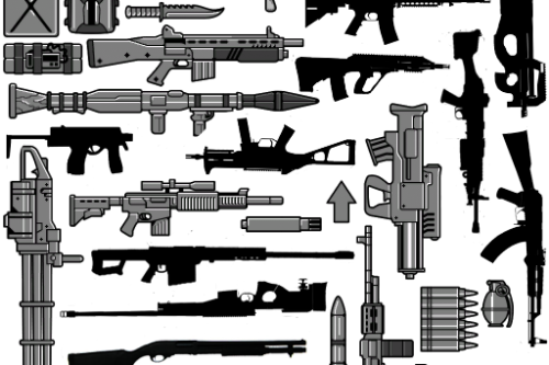 Real weapon icons pack (BLACK)